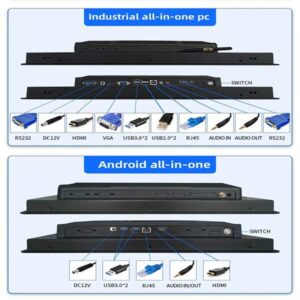 13.3 15.6 21.5 Inch Fanless Embedded Industrial Touches Panel Pc I3 I5 I7 RS232 RS485 GPIO Touch Screen All in One Industrial PC - Image 3